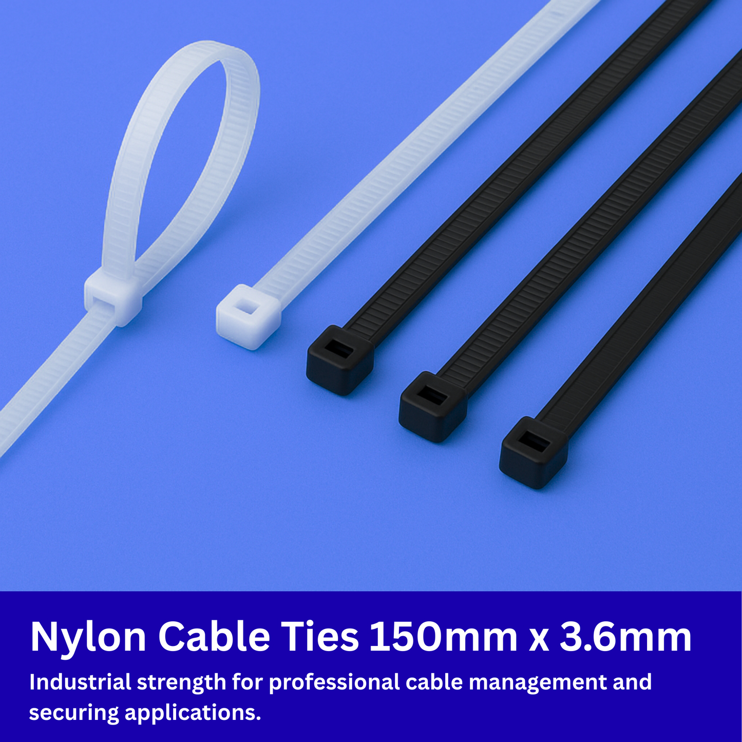 Nylon Cable Ties 150mm x 3.6mm