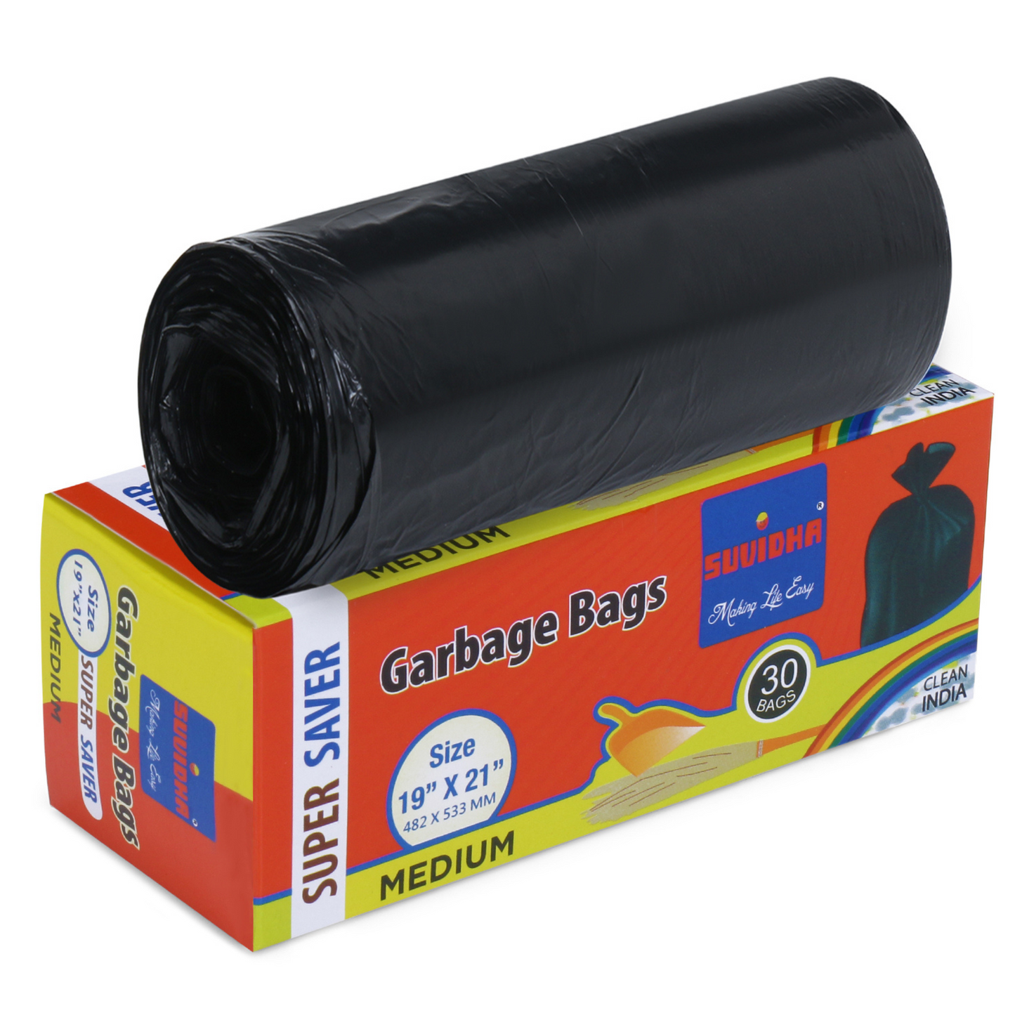 Suvidha Super Saver - Medium Size (Pack of 216 Rolls)