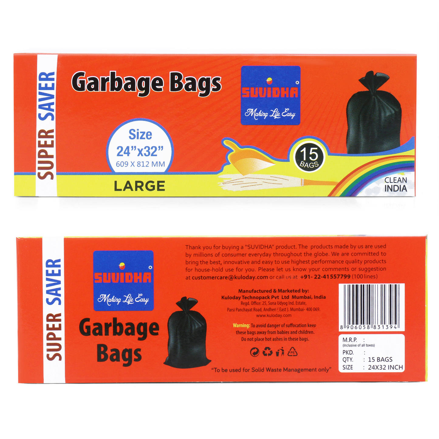 Suvidha Super Saver - Large Size (Pack of 192 Rolls)