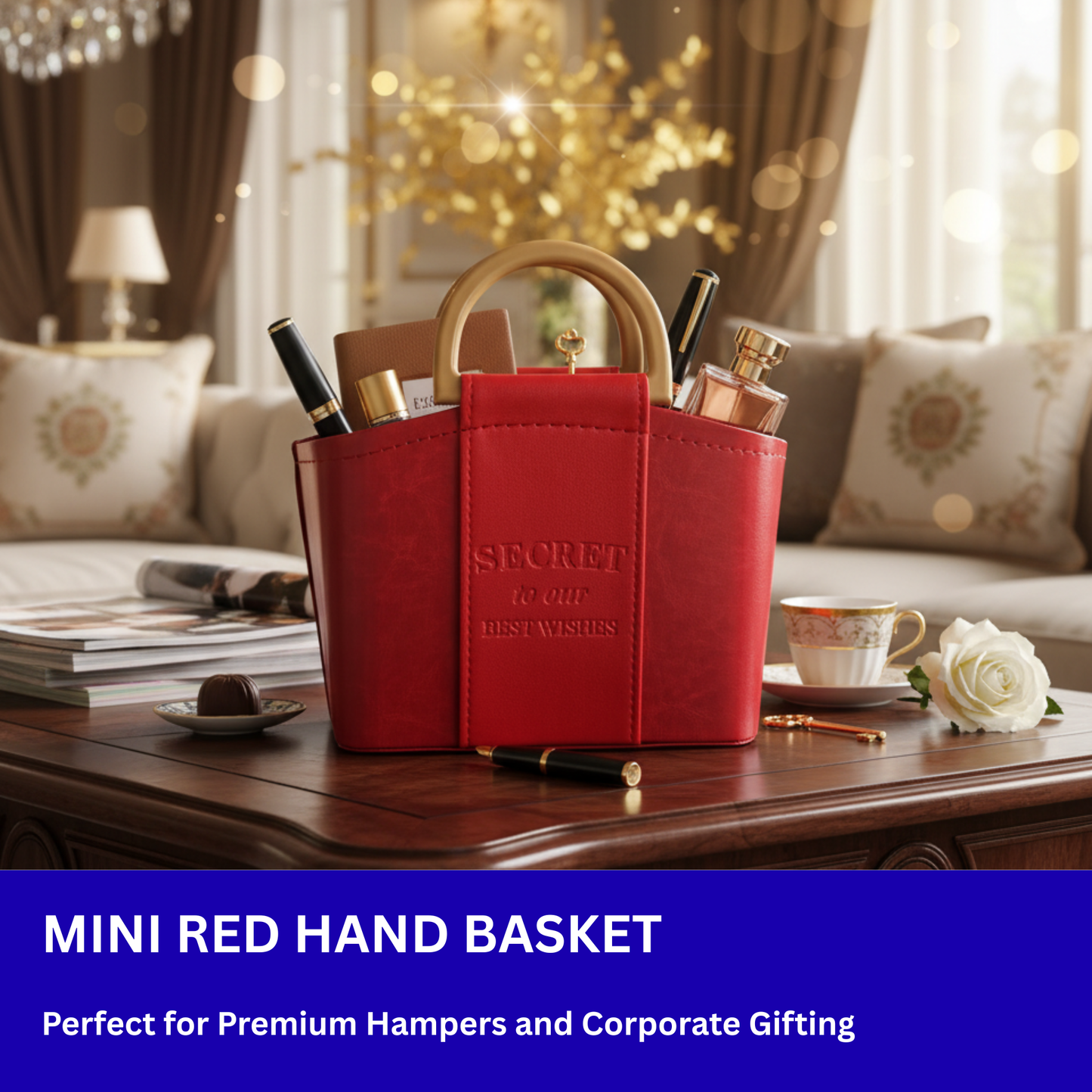 Mini Red Hand Basket - Pack of 6