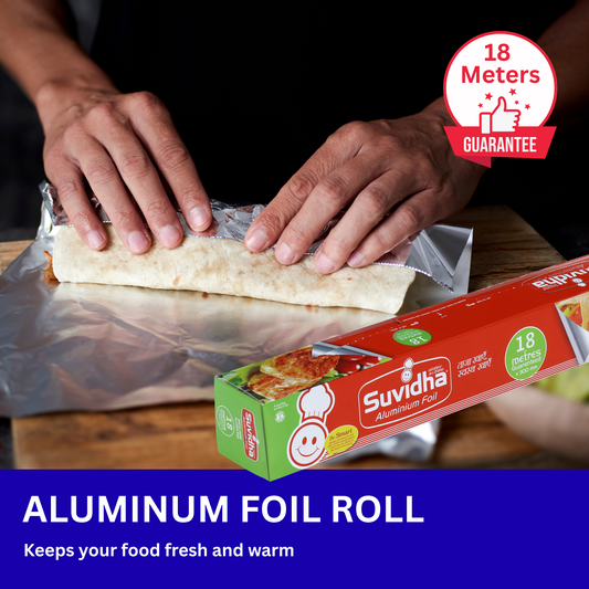 Aluminum Foil Roll - 18 Mts (Pack of 100 Rolls)