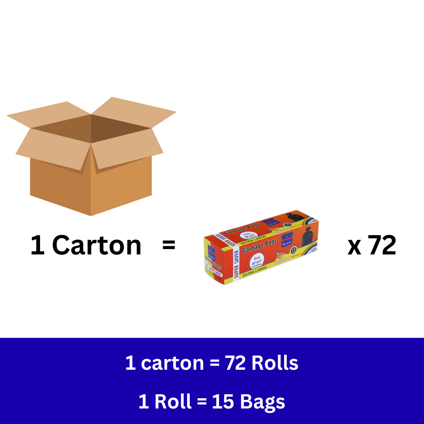 Suvidha Super Saver - XL Size (Pack of 72 Rolls)
