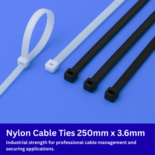 Nylon Cable Ties 250mm x 3.6mm