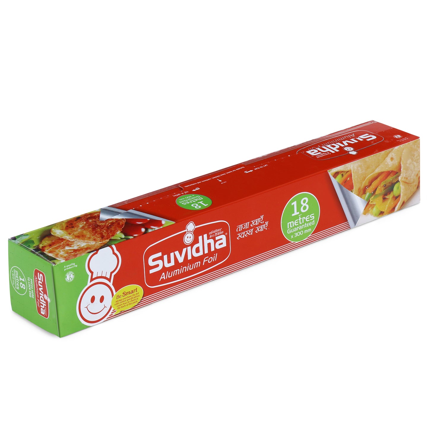 Aluminum Foil Roll - 18 Mts (Pack of 100 Rolls)